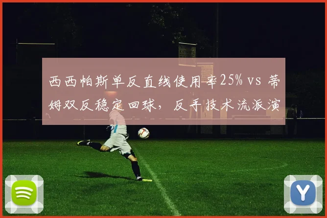 西西帕斯单反直线使用率25% vs 蒂姆双反稳定回球，反手技术流派演变
